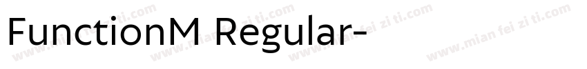 FunctionM Regular字体转换